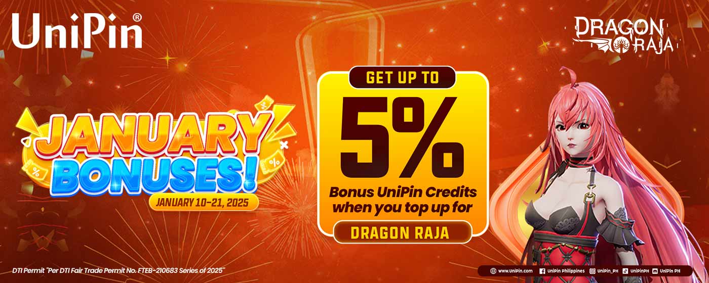 January Bonuses: Dragon Raja (PH)
